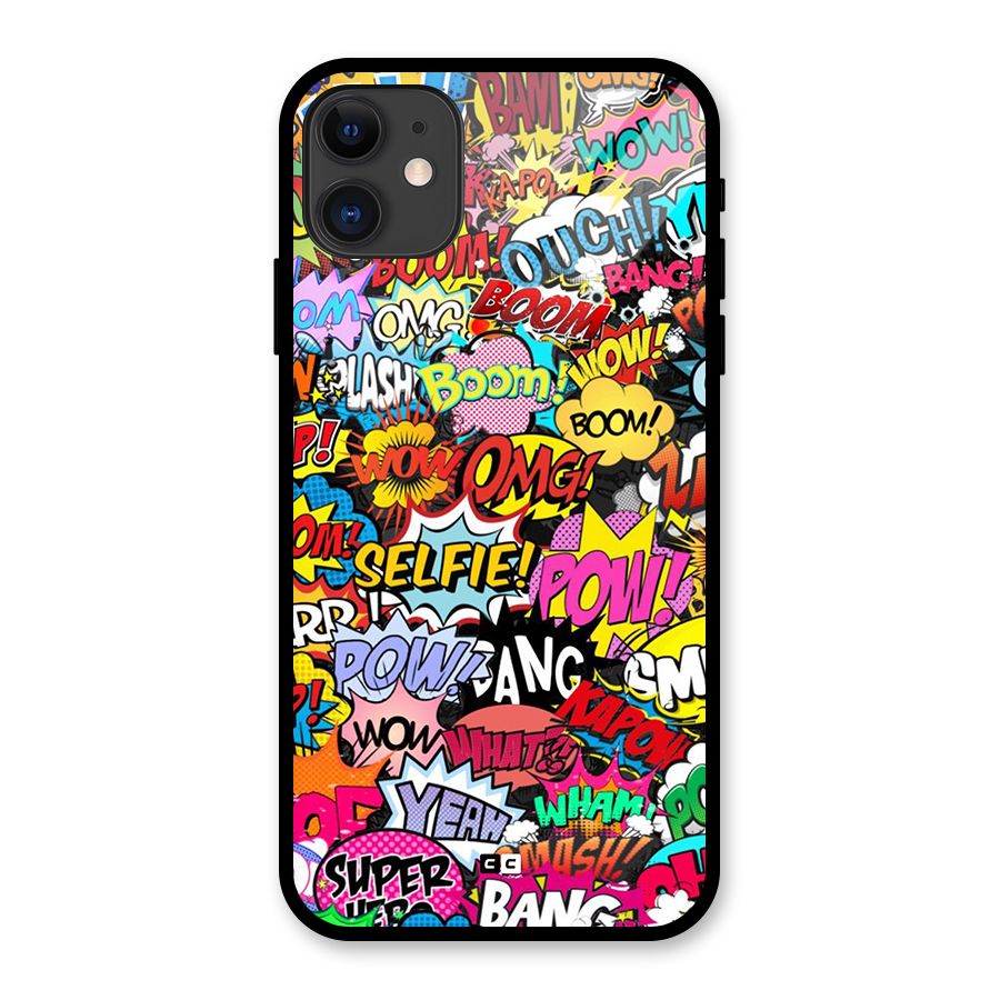 Comic Ringtone Glass Back Case for iPhone 11