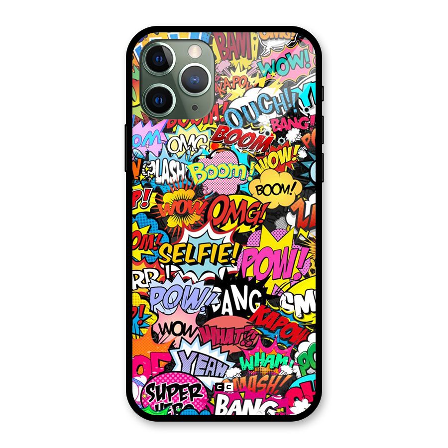Comic Ringtone Glass Back Case for iPhone 11 Pro