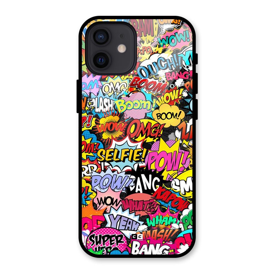 Comic Ringtone Glass Back Case for iPhone 12