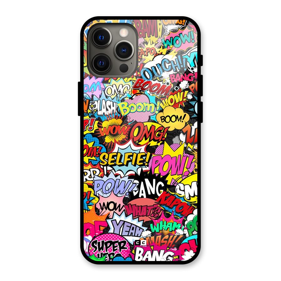 Comic Ringtone Glass Back Case for iPhone 12 Pro Max
