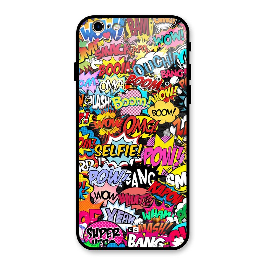 Comic Ringtone Glass Back Case for iPhone 6 6S
