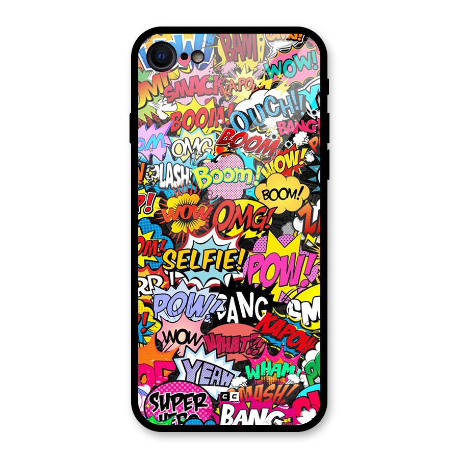 Comic Ringtone Glass Back Case for iPhone 7