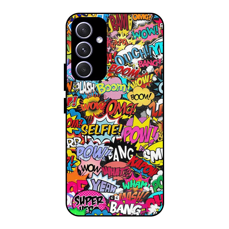 Comic Ringtone Metal Back Case for Galaxy A54