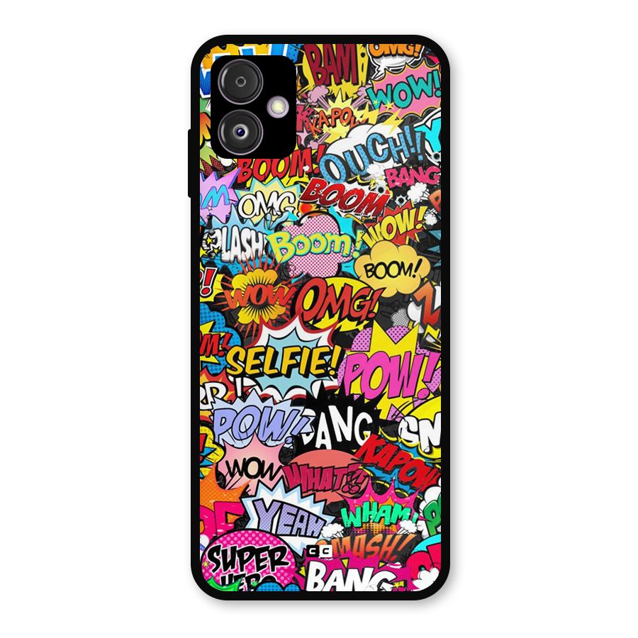 Comic Ringtone Metal Back Case for Galaxy F14