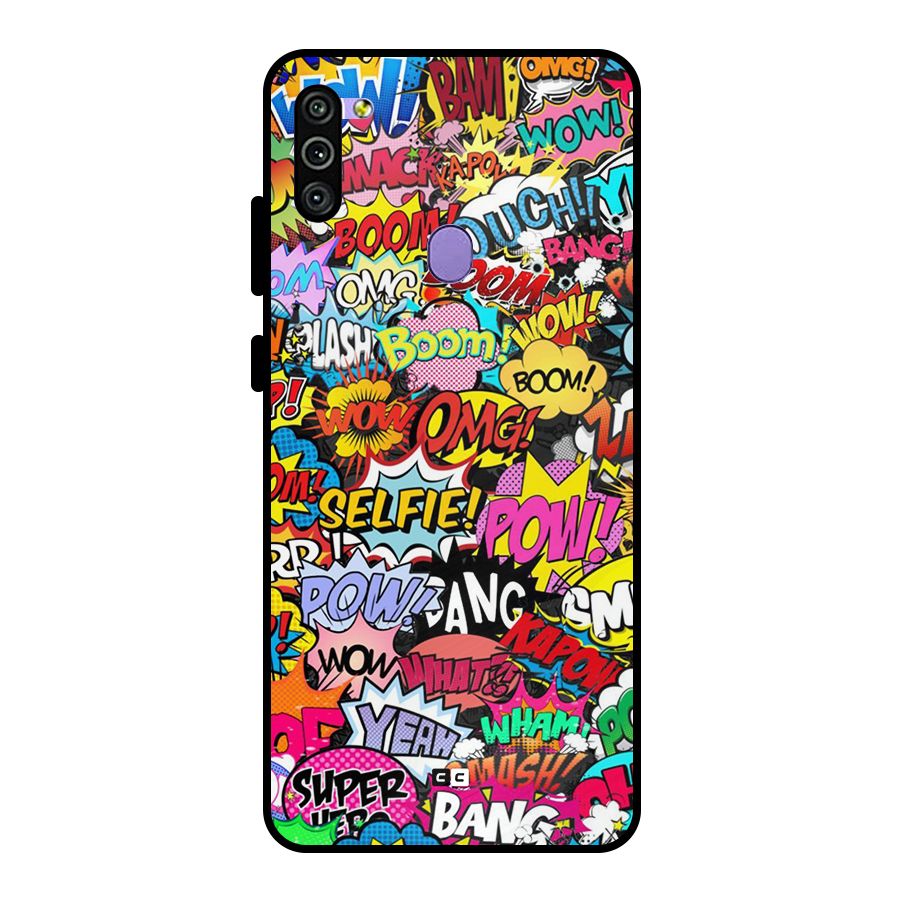 Comic Ringtone Metal Back Case for Galaxy M11