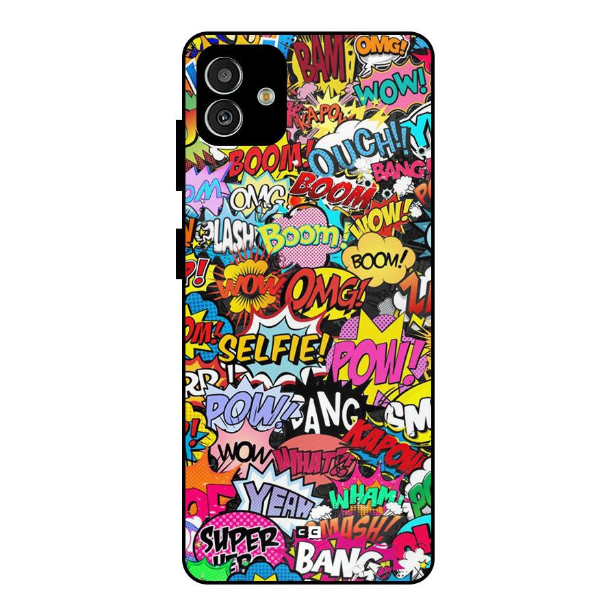 Comic Ringtone Metal Back Case for Galaxy M13 5G