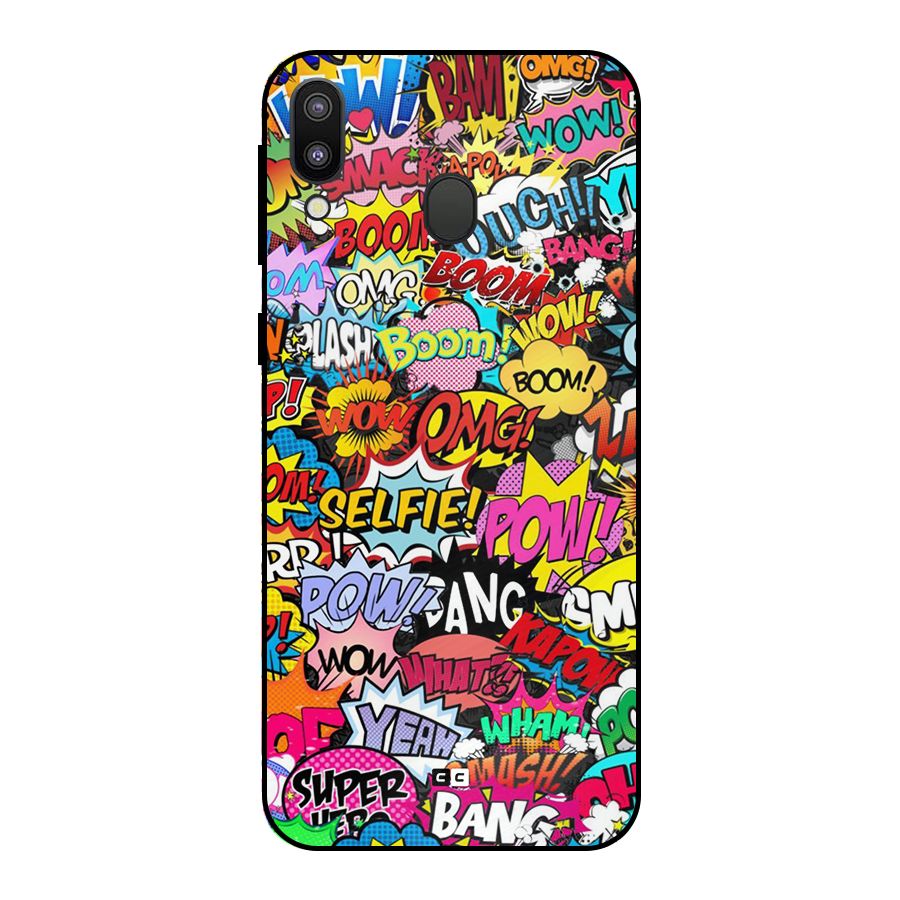 Comic Ringtone Metal Back Case for Galaxy M20