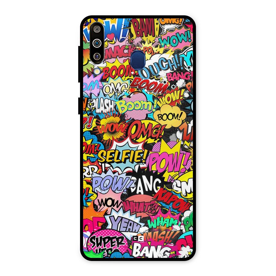 Comic Ringtone Metal Back Case for Galaxy M30