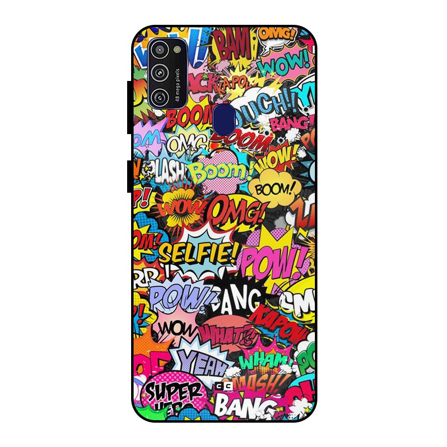 Comic Ringtone Metal Back Case for Galaxy M30s