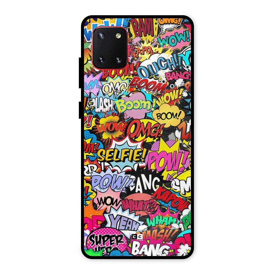 Comic Ringtone Metal Back Case for Galaxy Note 10 Lite