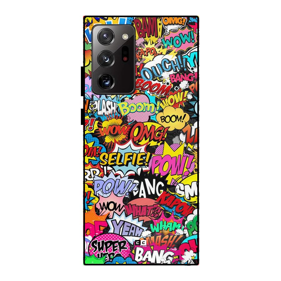 Comic Ringtone Metal Back Case for Galaxy Note 20 Ultra 5G