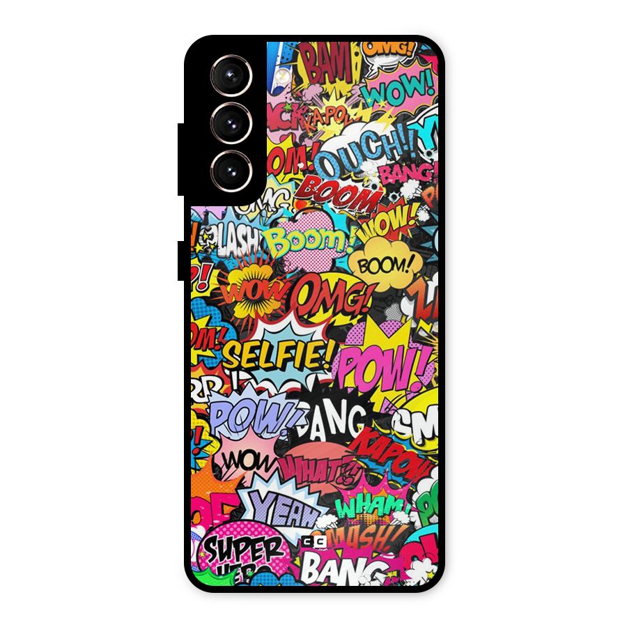 Comic Ringtone Metal Back Case for Galaxy S21 5G