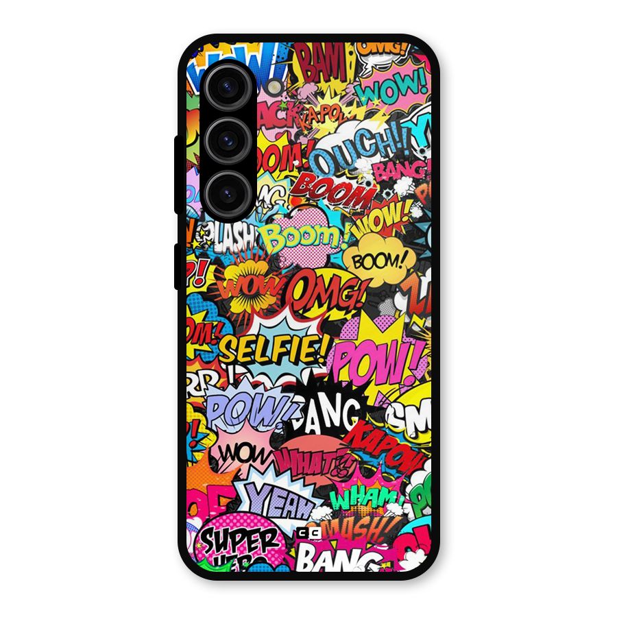 Comic Ringtone Metal Back Case for Galaxy S23