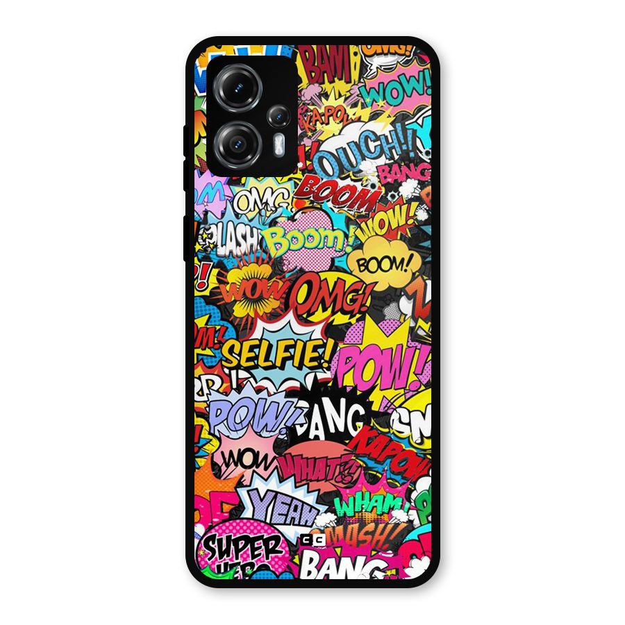 Comic Ringtone Metal Back Case for Moto G13