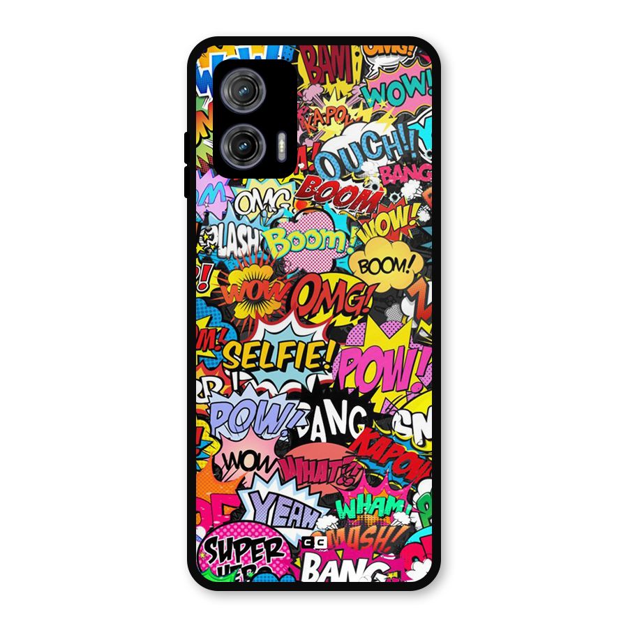 Comic Ringtone Metal Back Case for Moto G73