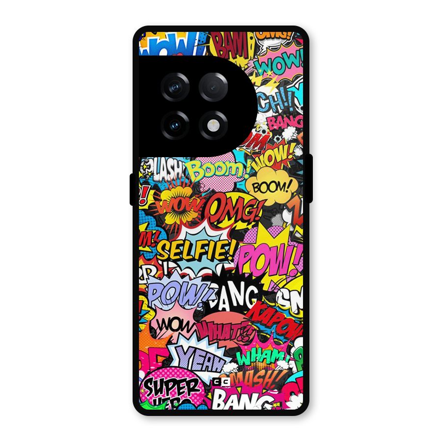 Comic Ringtone Metal Back Case for OnePlus 11R