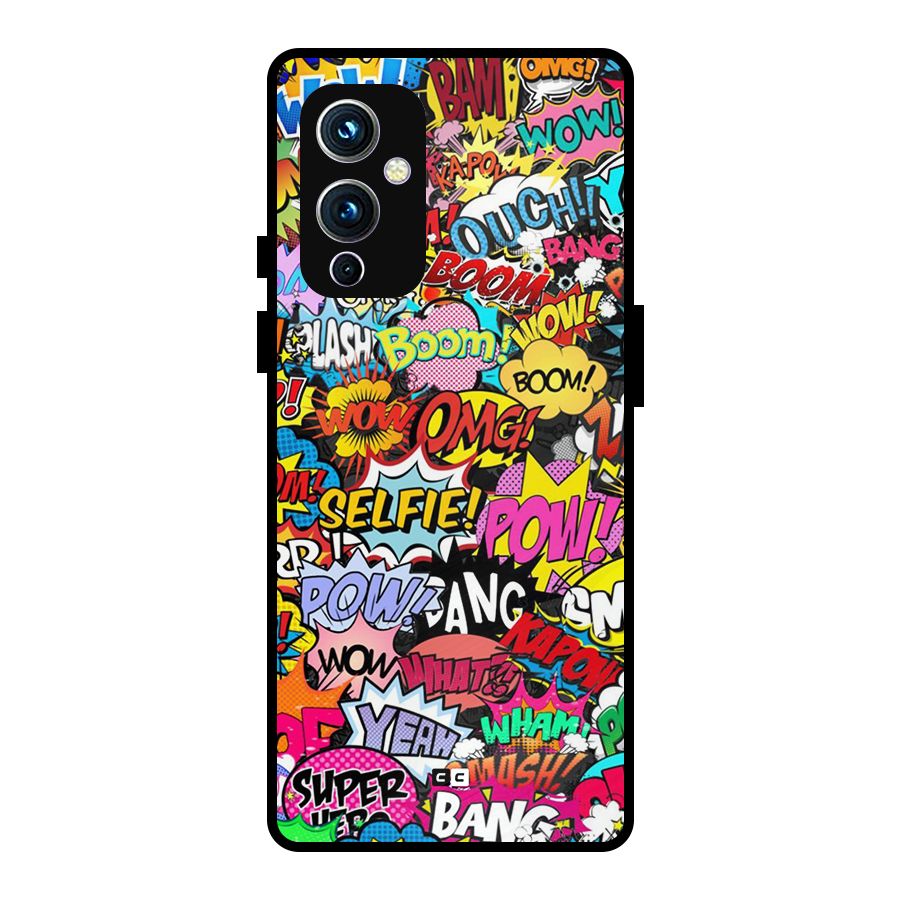 Comic Ringtone Metal Back Case for OnePlus 9