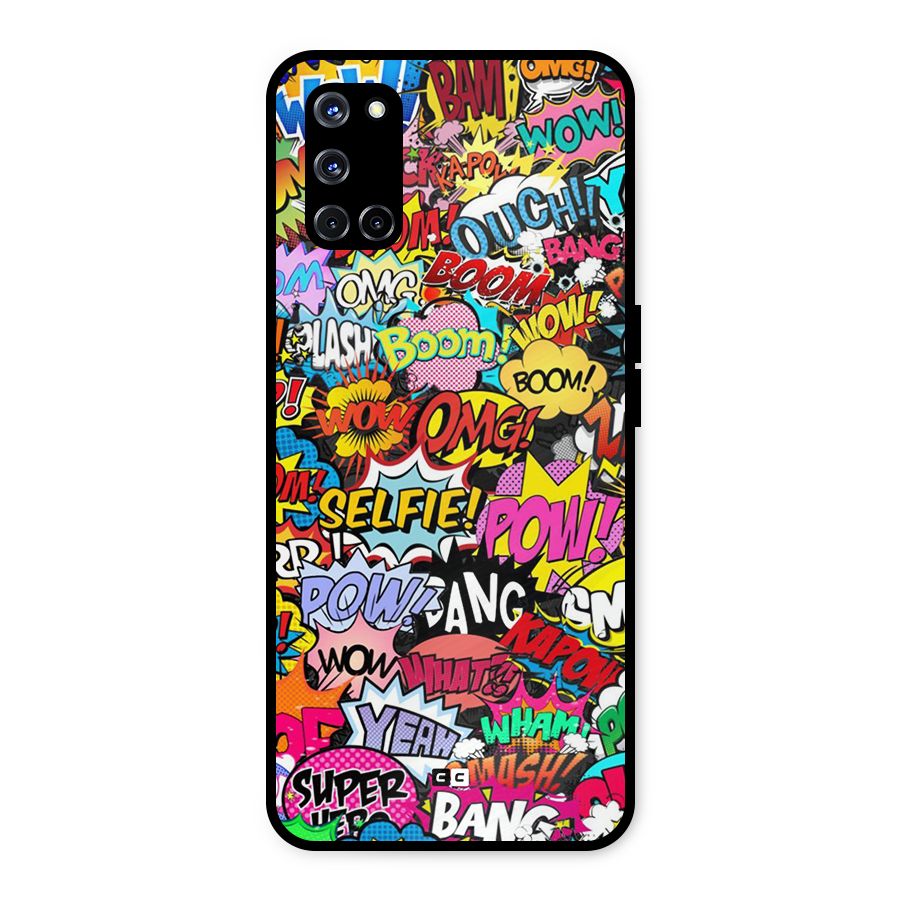Comic Ringtone Metal Back Case for Oppo A52