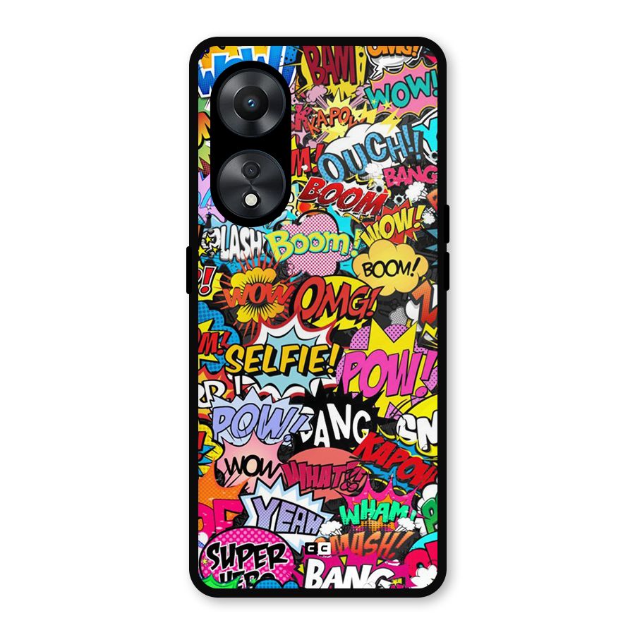 Comic Ringtone Metal Back Case for Oppo A78