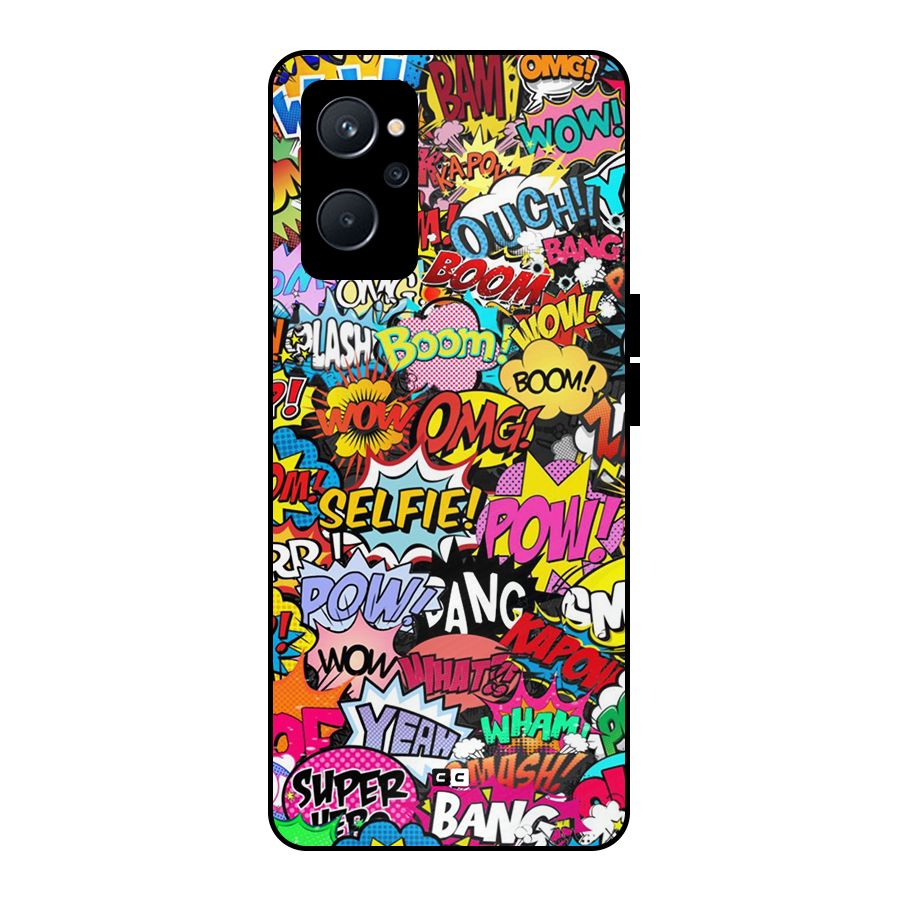 Comic Ringtone Metal Back Case for Realme 9i 5G