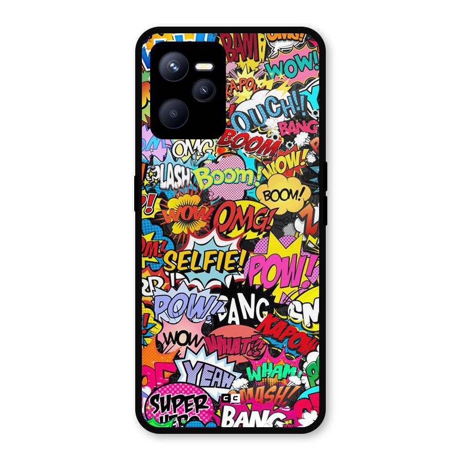 Comic Ringtone Metal Back Case for Realme C35