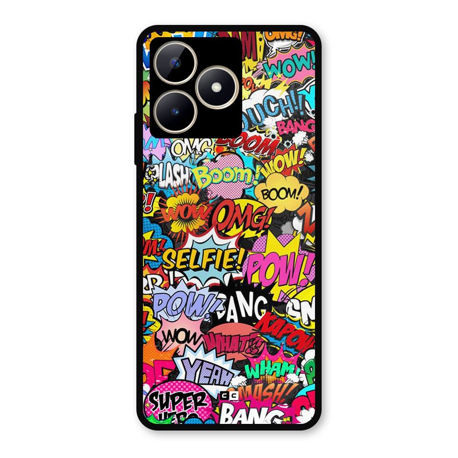 Comic Ringtone Metal Back Case for Realme C53
