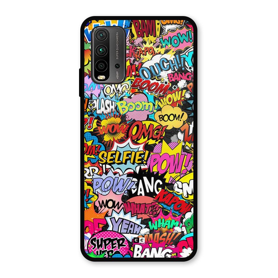 Comic Ringtone Metal Back Case for Redmi 9 Power