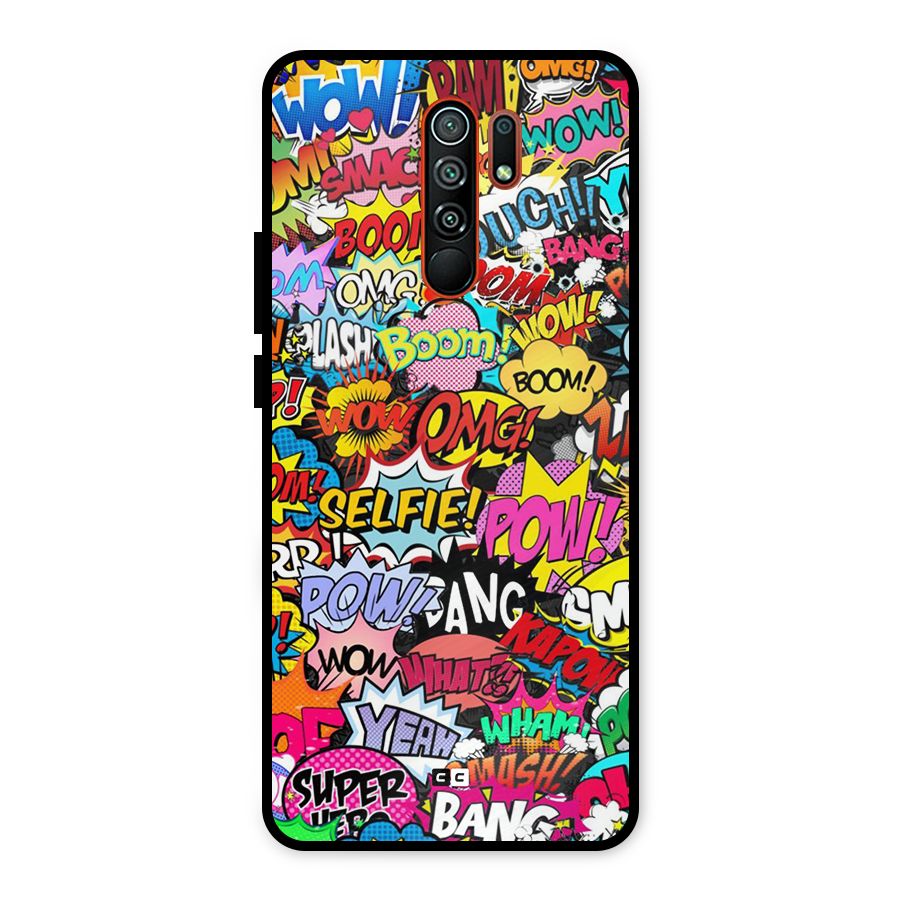 Comic Ringtone Metal Back Case for Redmi 9 Prime
