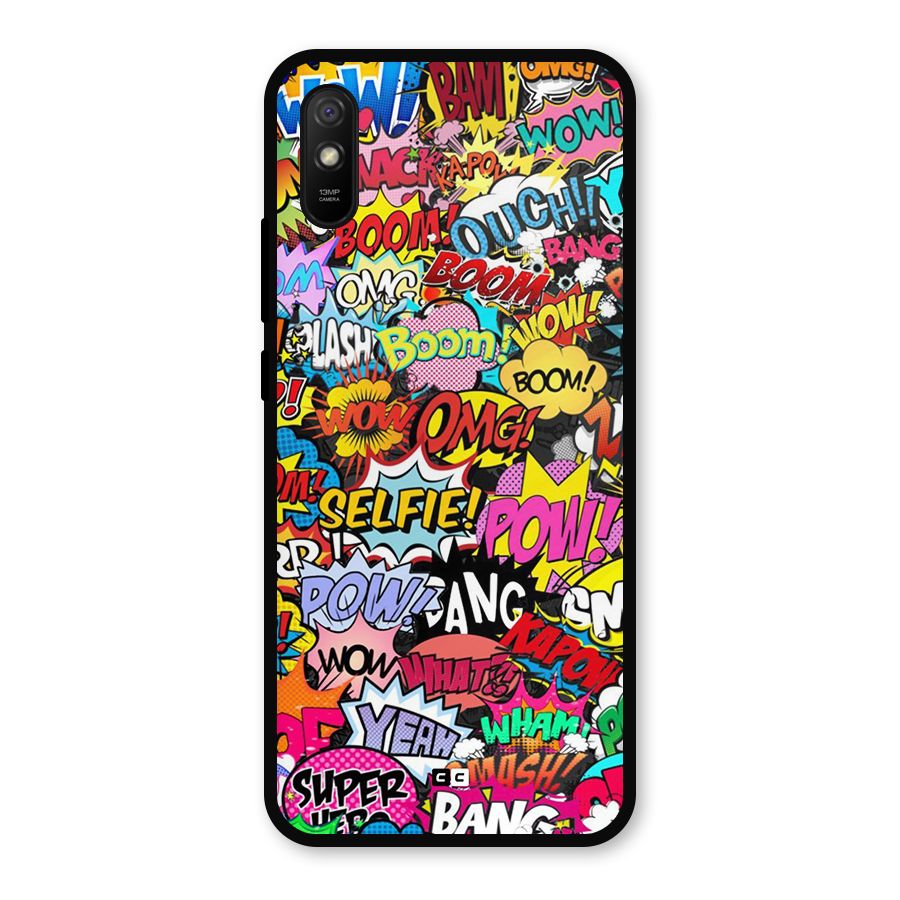 Comic Ringtone Metal Back Case for Redmi 9i