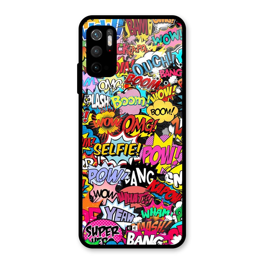 Comic Ringtone Metal Back Case for Redmi Note 10T 5G