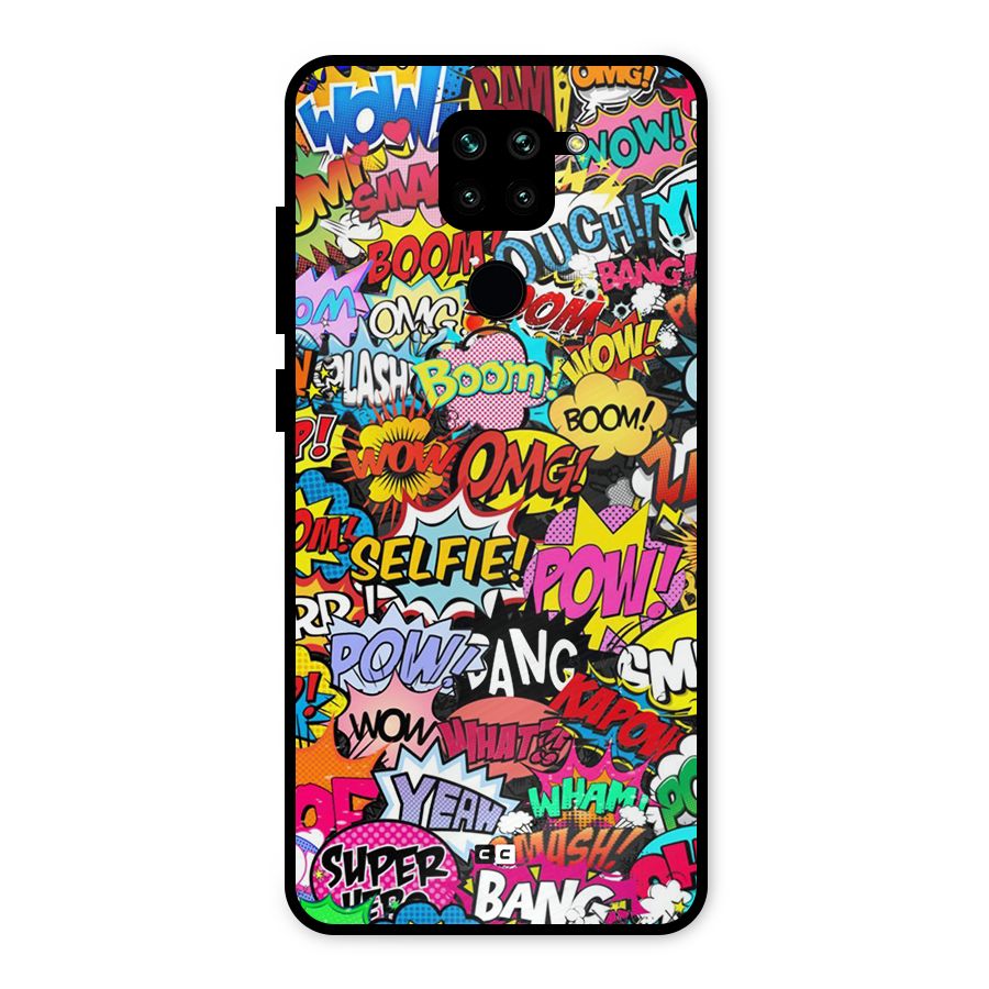Comic Ringtone Metal Back Case for Redmi Note 9