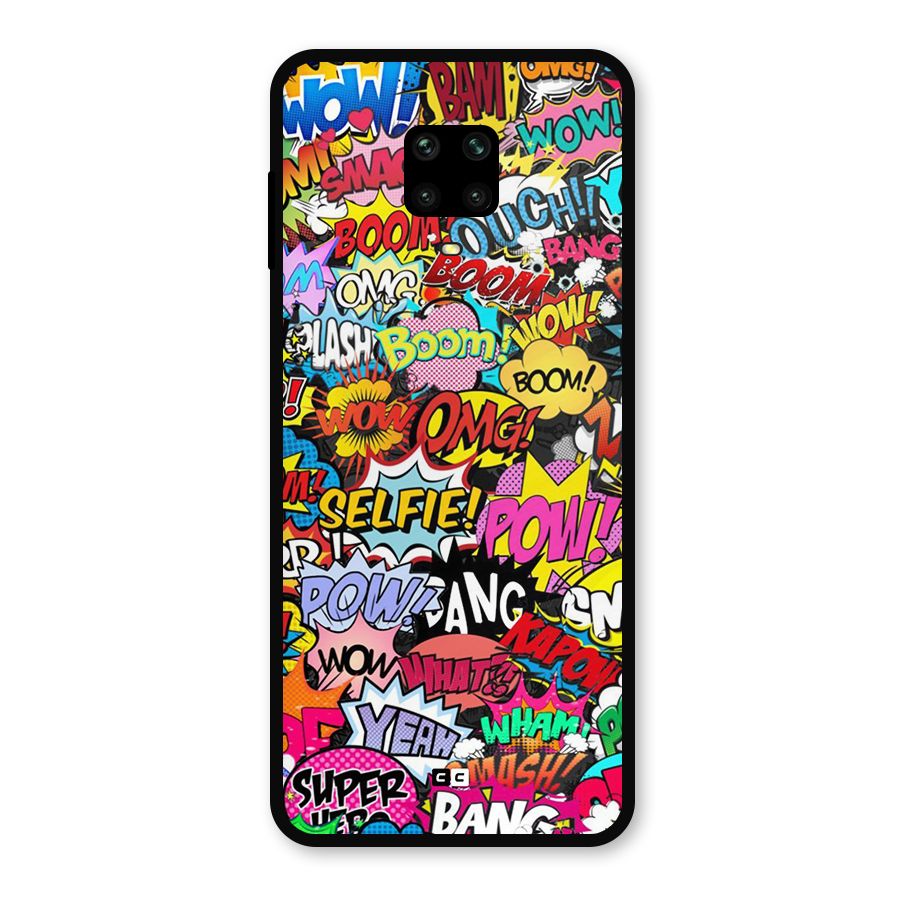 Comic Ringtone Metal Back Case for Redmi Note 9 Pro Max