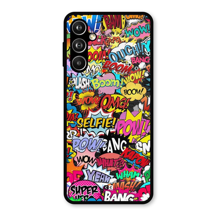 Comic Ringtone Metal Back Case for Samsung Galaxy M54