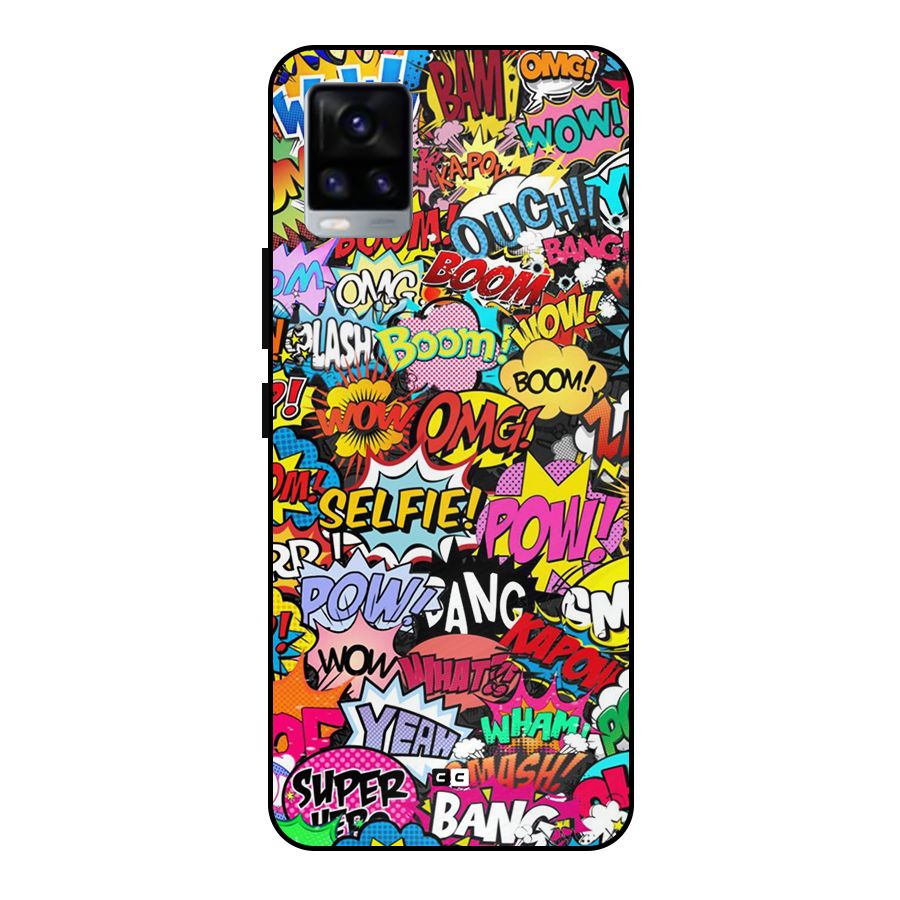 Comic Ringtone Metal Back Case for Vivo V20 2021