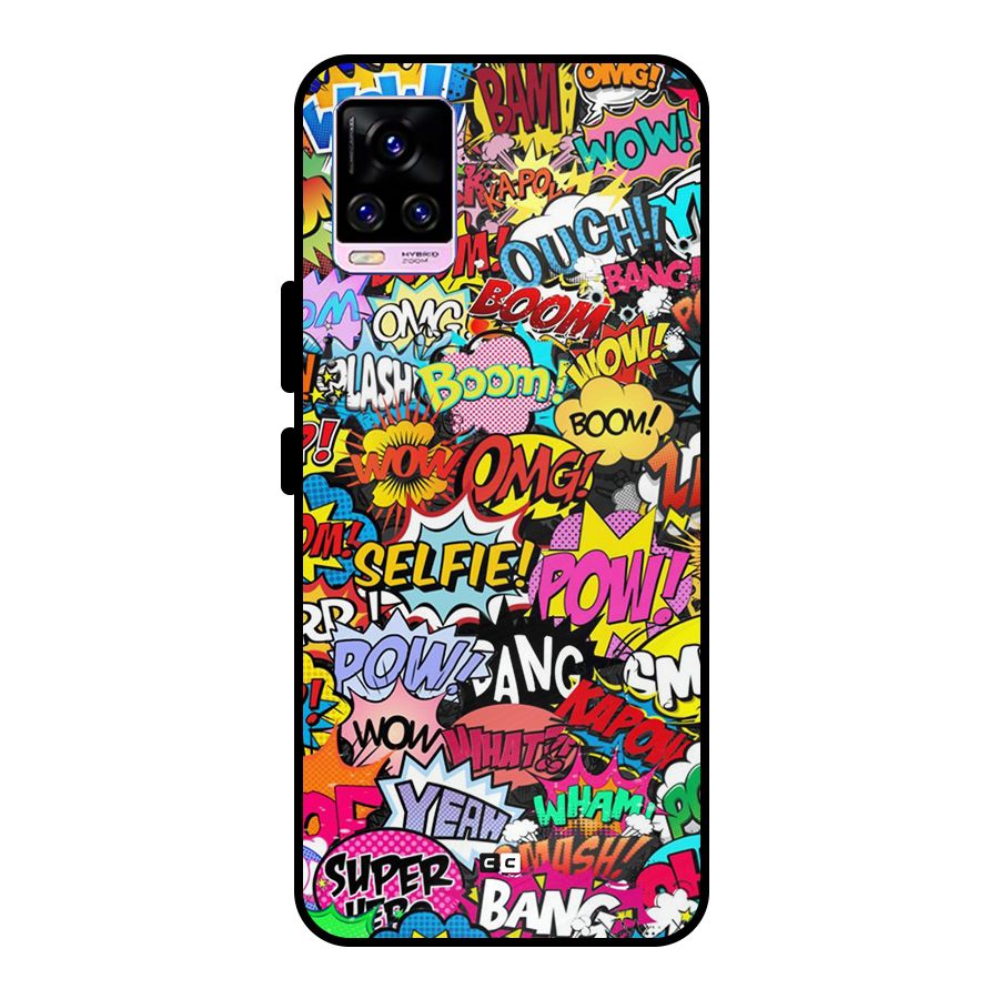 Comic Ringtone Metal Back Case for Vivo V20 Pro