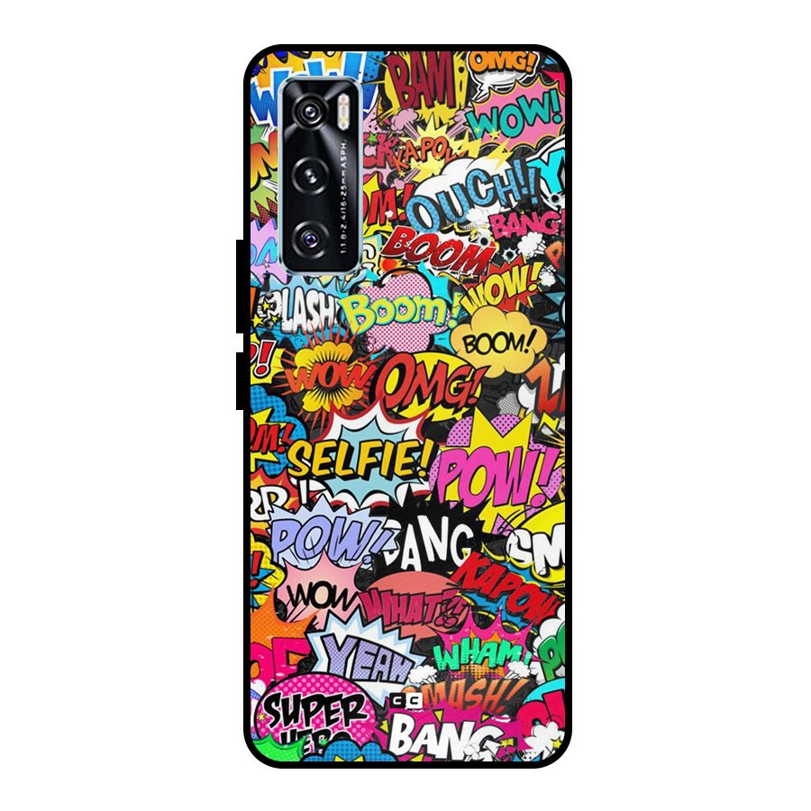 Comic Ringtone Metal Back Case for Vivo V20 SE