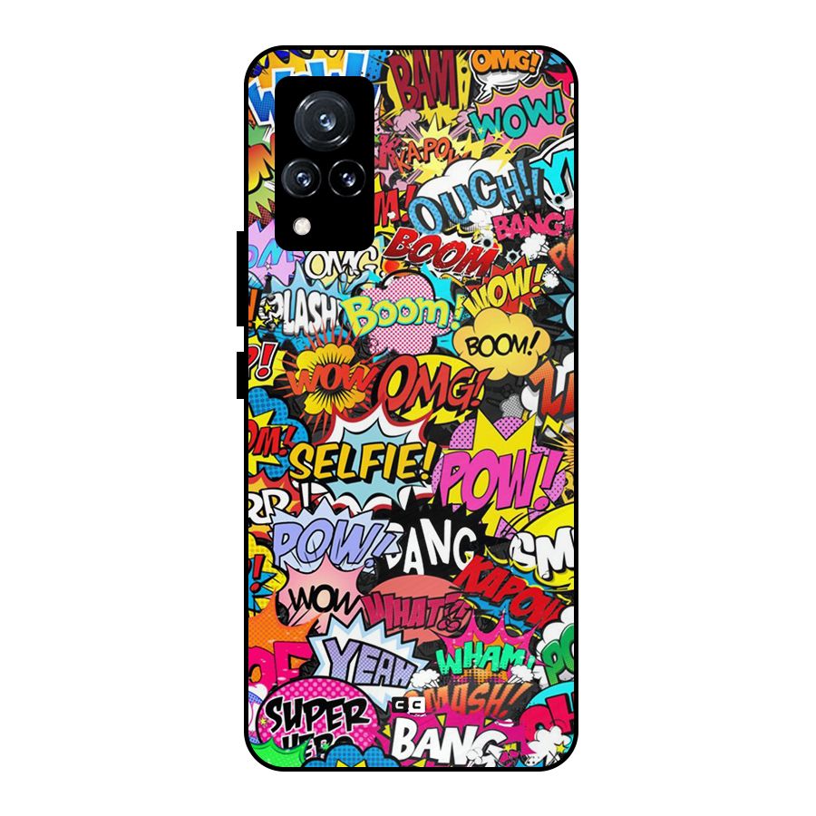 Comic Ringtone Metal Back Case for Vivo V21 5G
