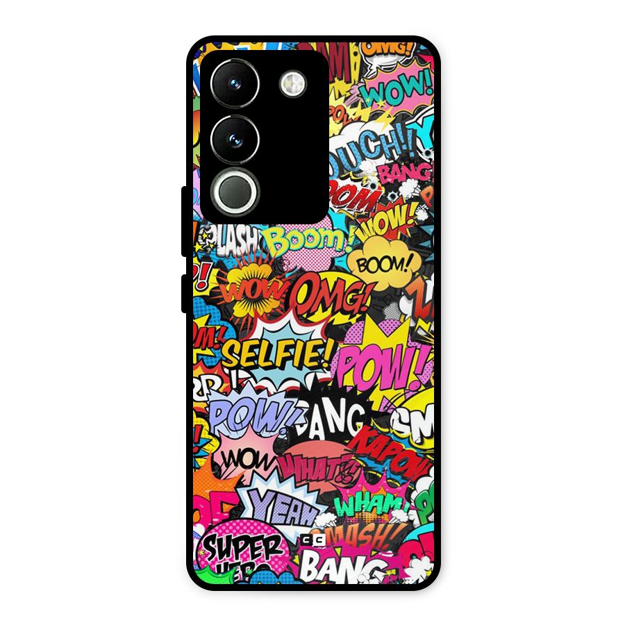 Comic Ringtone Metal Back Case for Vivo Y200