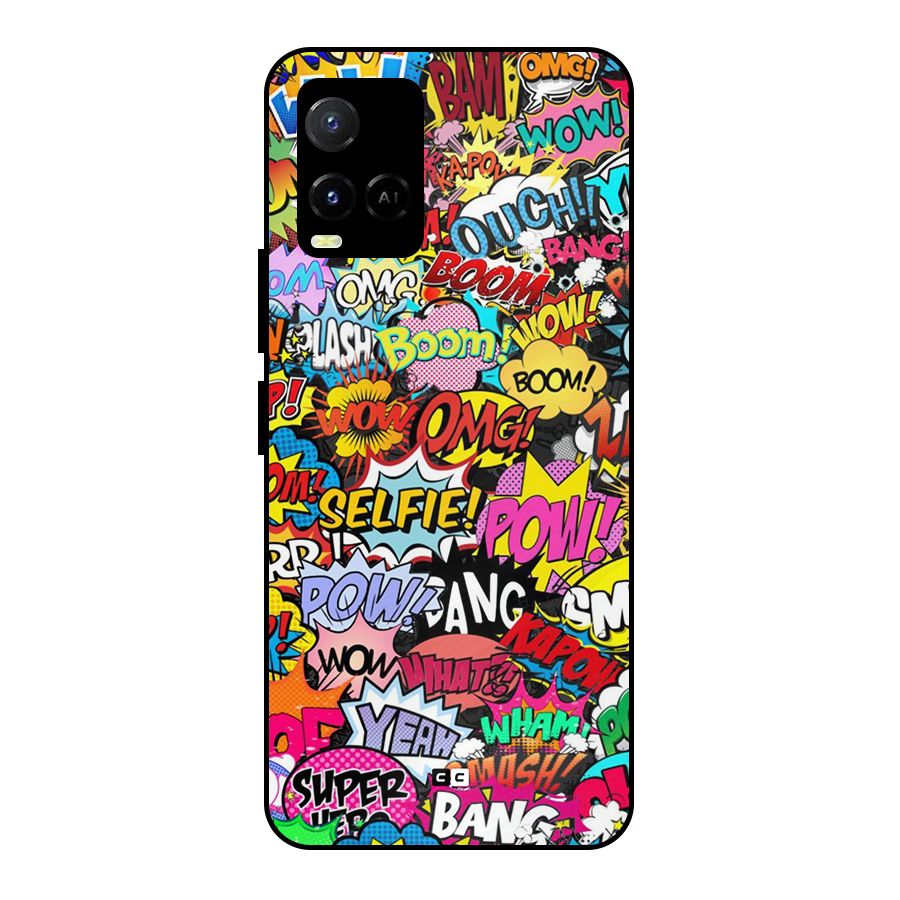 Comic Ringtone Metal Back Case for Vivo Y21