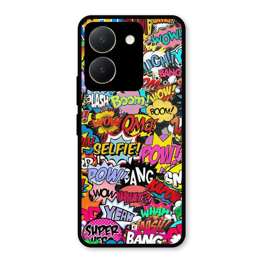 Comic Ringtone Metal Back Case for Vivo Y36
