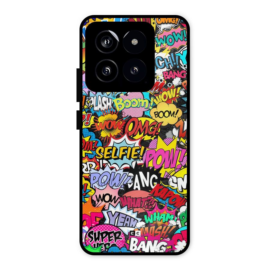 Comic Ringtone Metal Back Case for Xiaomi 14
