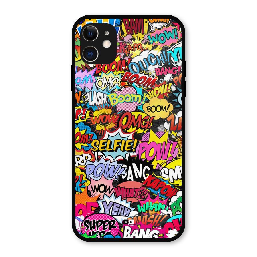 Comic Ringtone Metal Back Case for iPhone 11