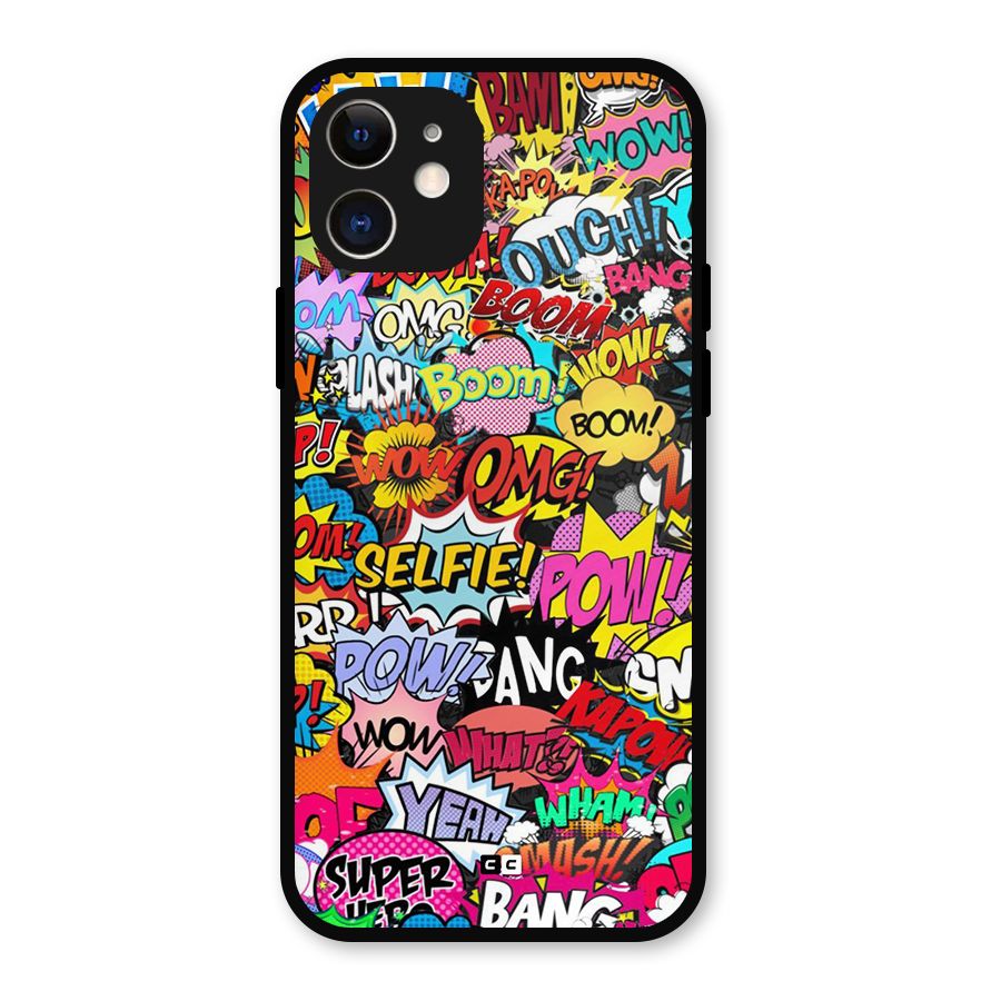 Comic Ringtone Metal Back Case for iPhone 12
