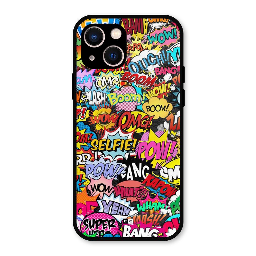 Comic Ringtone Metal Back Case for iPhone 13