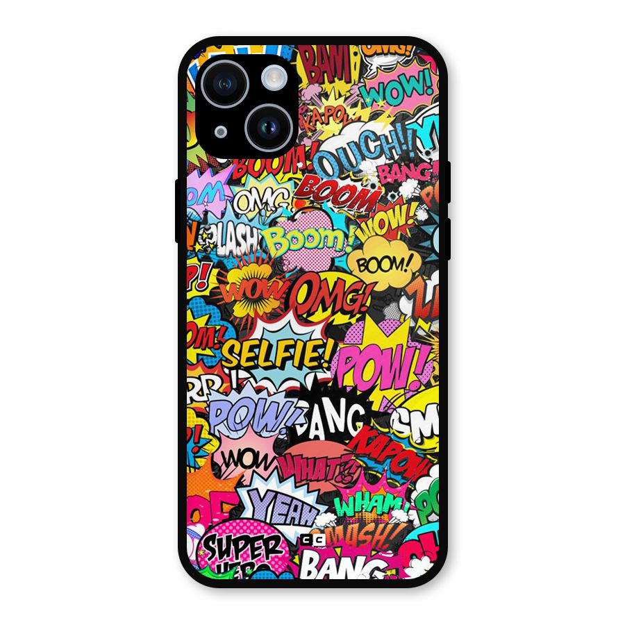 Comic Ringtone Metal Back Case for iPhone 14