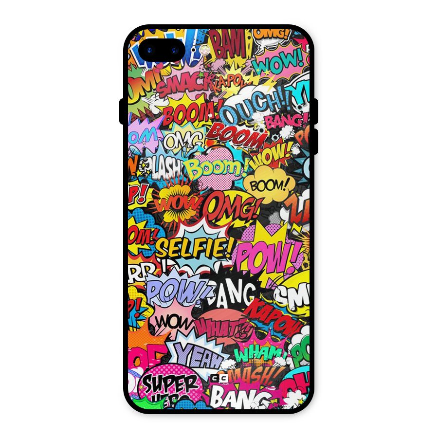 Comic Ringtone Metal Back Case for iPhone 7 Plus