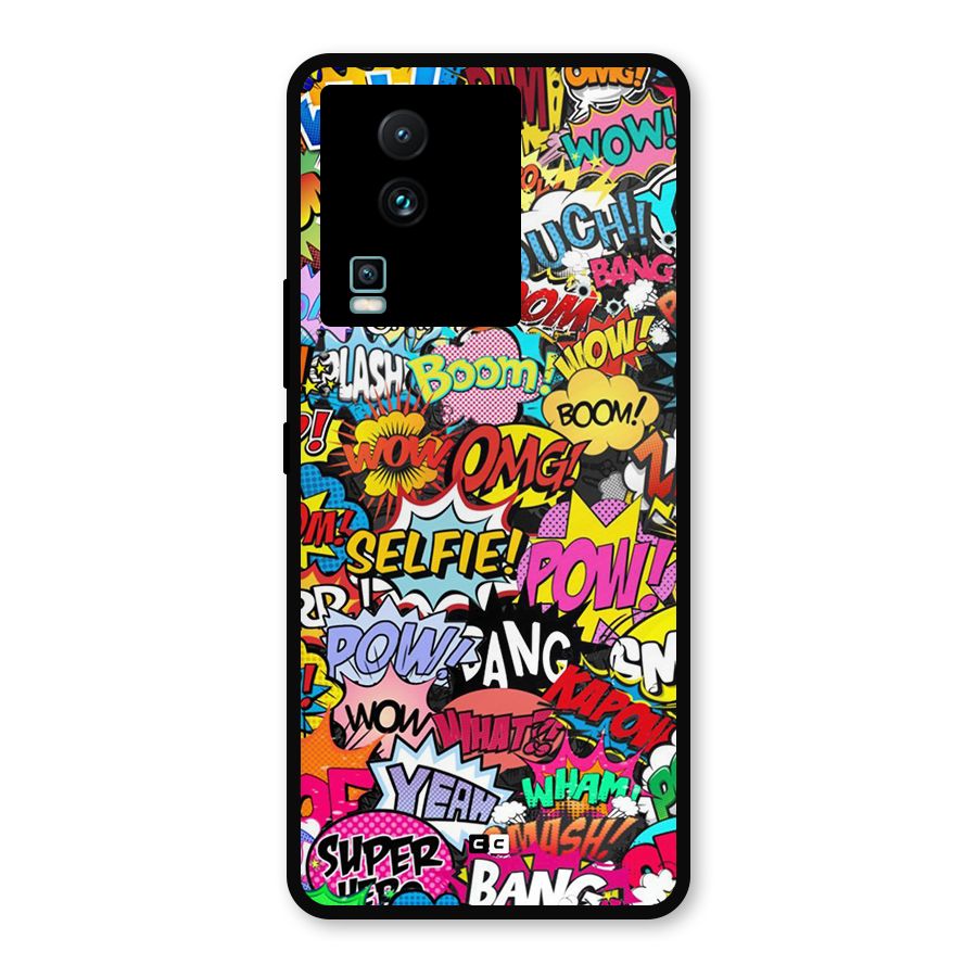 Comic Ringtone Metal Back Case for iQOO Neo 7