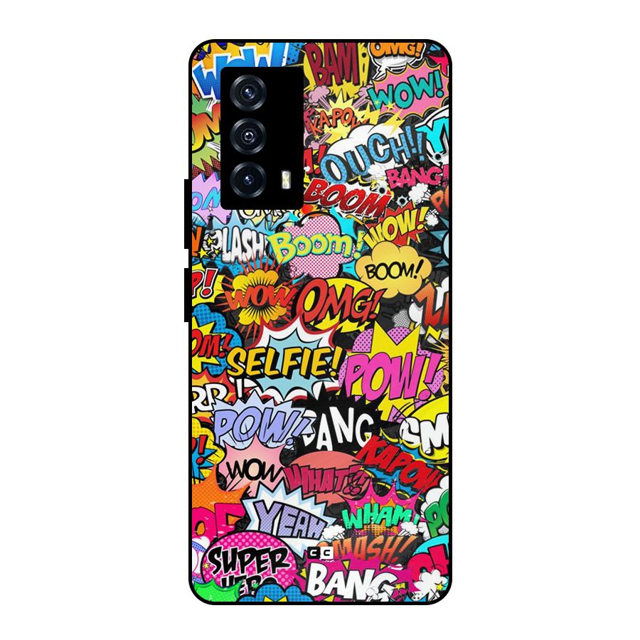 Comic Ringtone Metal Back Case for iQOO Z5