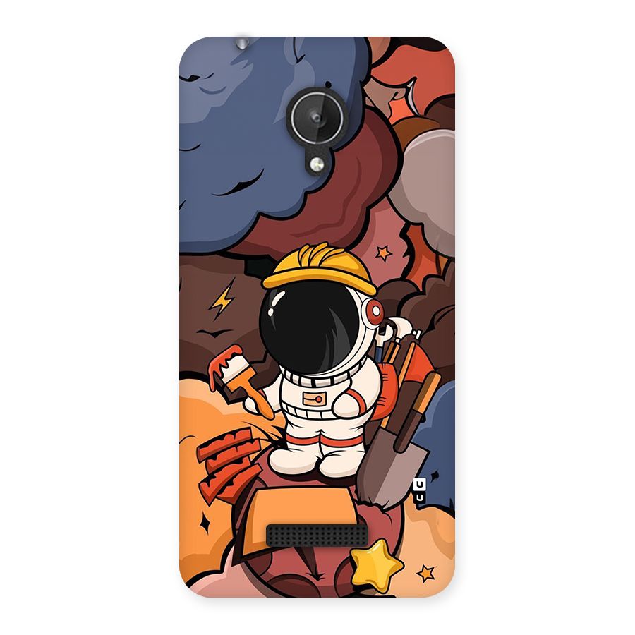 Comic Space Astronaut Back Case for Canvas Spark Q380