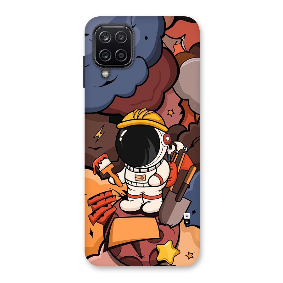 Comic Space Astronaut Back Case for Galaxy A12